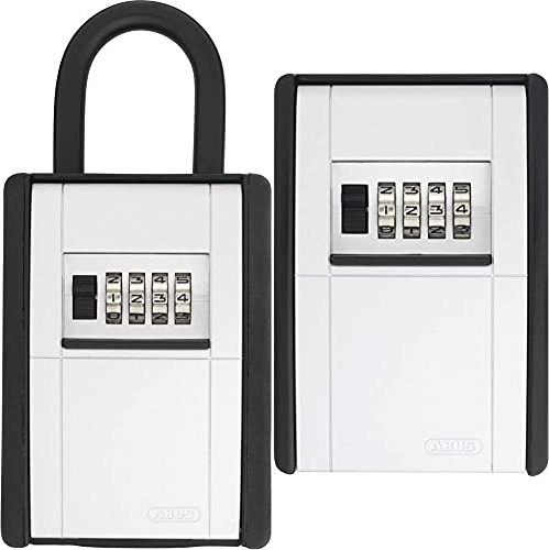 ABUS KeyGarage™ 797 - Schlüsselbox mit Bügel zur Befestigung - Schwarz-Silber & KeyGarage™ 787 - Schlüsselbox zur Wandmontage - Schwarz-Silber