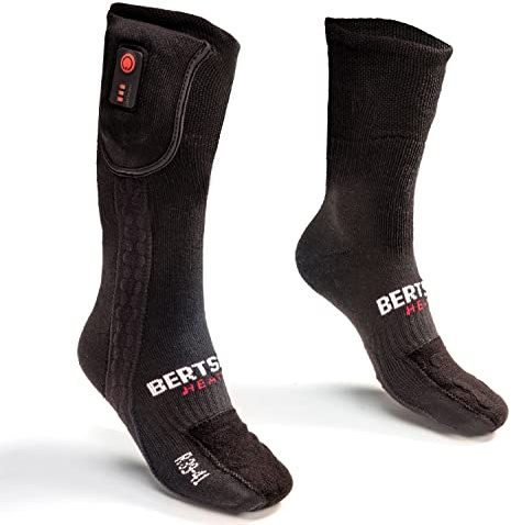BERTSCHAT Beheizte Socken Hiking Edition – Unisex | USB-aufladbar & Fernbedienung | 3 Heizstufen & 10 Std. Wärme | Für Wandern, Ski & Outdoor
