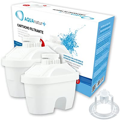 TM Electron TMFIL102+ Lot de 2 à 4 mois de filtres à eau, compatibles avec les carafes Maxtra et Maxtra+