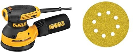DEWALT - Ponceuse excentrique 280W ø125mm - DWE6423 & Disques abrasifs 125mm grain 120 25 pièces DT3115-QZ