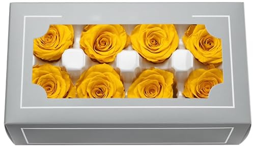 Konservierter Rosenkopf der Güteklasse A, 4–5 cm, hochwertige, natürliche, ewige echte Rosen, unsterbliche Rose, hält 3 bis 5 Jahre, für Mütter, Valentinstag, Geburtstag, Hochzeit, Zuhause,