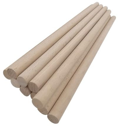 Massive runde Holzstäbe, Rundstab Zypresse Rundstab 30 * 0,8 cm, Holzstab DIY Modell Handwerk Holzbearbeitung