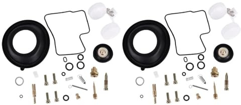 HZBHD Kit De Réparation Carburateur Moto pour H&Onda Shadow VT1100 Réparation Carburateur Membrane Caoutchouc Joint Pointeau Flotteur Carburateurs Réparation Kit