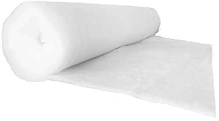 Pemmiproducts Spezial Patchworkvlies 60g/m², 1,5 m x 80,00 m, ca. 6 mm dick, 100% Polyester, Volumenvlies, Polstervlies, Vliesstoff, Polsterwatte, Watte