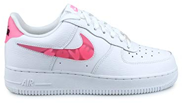 Nike Damen WMNS Air Force 1 '07 Se Basketballschuh, White Sunset Pulse Black Clear, 38 EU