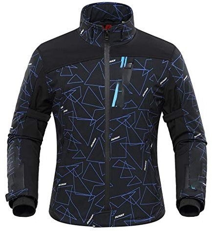 Motorradschutzausrüstung, elektrische Heizung Motojacke, Herbst Winter Motocross Racing Racing Anzüge D-212-Black L