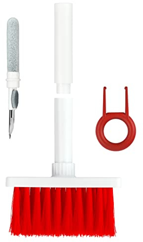 KATELUO Tastatur Reiniger Bürste, 5 in 1 Tastatur Reinigung Set, Multifunktions Keyboard Cleaning kit, Reinigungsbürste Kopfhörer,für Reinigen der Tastatur und Bluetooth Kopfhörer Staubreinigungs