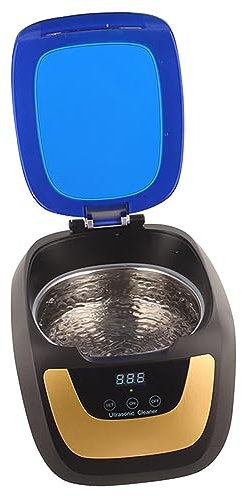 PAHION Digitaler Ultraschallreiniger Automatischer Kleiner Tragbarer Ultraschallreiniger Ultraschallbad Aus Edelstahl Verwendung Im Haushalt Für Zahnersatz Gläser Schmuck Reinigung 750ml