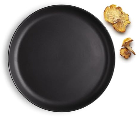 EVA SOLO | Teller Ø21cm Nordic Kitchen | spülmaschinenfest, gefriergeeignet, ofenfest & mikrowellengeeignet | dänisches Design, Funktionalität & Qualität | alltagstauglich | 4er-Set | Schwarz