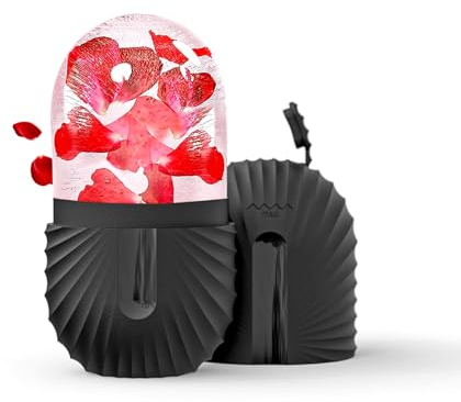 Joyeee Ice Roller, rodillo de hielo facial, Ojo Masaje Belleza facial Cuidado de la piel Compresa de hielo Reduce los poros, antiarrugas, reduce la hinchazón, mejora la elasticidad de la piel, Negro