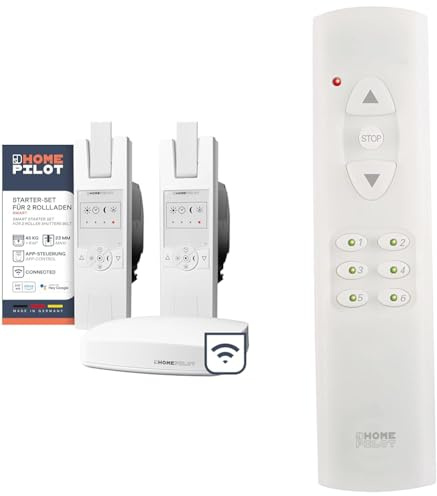 HOMEPILOT Rollladen Smart-Home Starter-Set & Fernbedienung smart 6 Gruppen, zur Fernsteuerung der Smart Home Produkte Rademacher via DuoFern Funk, z.B. Licht, Rolladen, Heizung, bis zu 48 Geräte