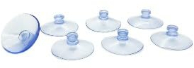 30 Pezzi Ventose in Plastica Trasparente, 20mm Ventosa Versatili Trasparenti Senza Gancio Rotonde Piccole Ventosa Forte Anti-Collisione Ricambio per Della Casa Finestre Bagno Scrivania Vetro (20mm)
