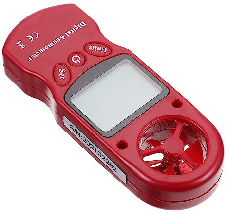 SOLUSTRE Mini Handheld Digital Anemometer Hygrometer Wind Speeds Gauge Wind Speeds Digital Hygrothermograph Air Flow Velocity Humidity Monitor for Aviation Oil Work Environmental Monitoring