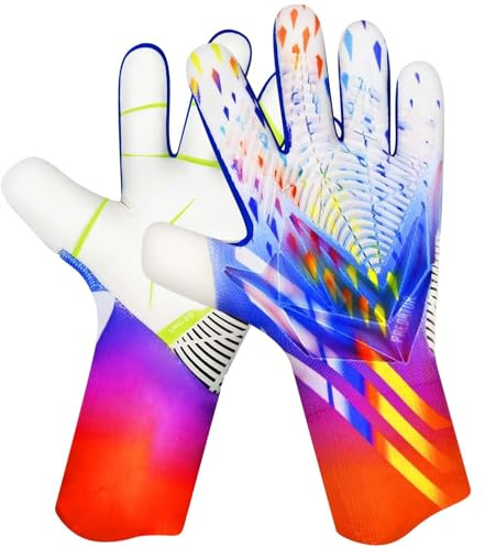 QUICARD Torwarthandschuhe Fußball - Profi Latex Handschuhe Größe (6-10) - Super Griff & Fingerprotection - Für Kinder, Jugendliche & Erwachsene - Ideal für Training & Wettkampf (Weiss, 6)