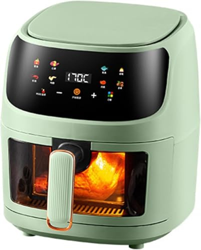Four à Air Visible Intelligent 6l avec Circulation D’air Rapide, Multicuiseur Numérique 1350w, écran Tactile Couleur, pour Une Cuisson Saine sans Huile Et Faible en Gras