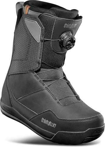 ThirtyTwo Shifty BOA Snowboard Boots - Snowboard Boots with Dual-Zone Lacing & Grippy Outsole - Black - Size 9