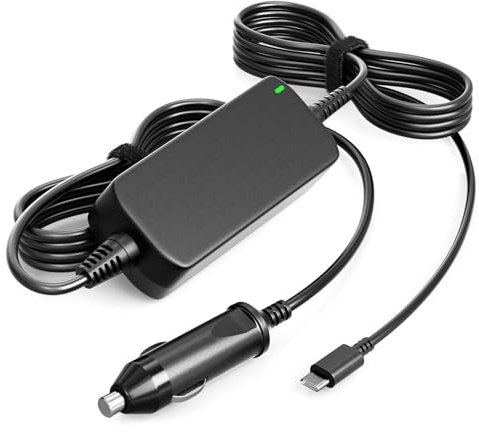 Basicvolt Cargador Coche USB C Ordenador Portatil 100W 90W 65W, 12V-24V Cargador Coche Tipo c para Lenovo Thinkpad HP DELL Acer ASUS Coche Adaptador