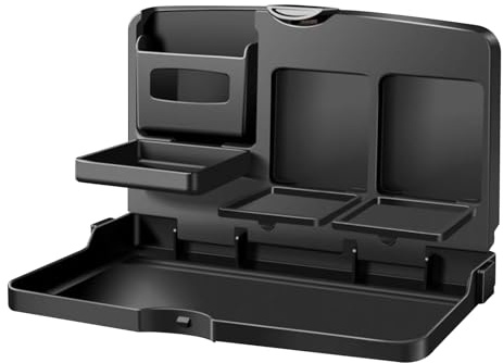 Bureau À Plateau Arrière – Table De Voiture Portable, Support Réglable Pour Ordinateur Portable De 30 Cm, Planche À Manger Pliable, Organisateur De Voyage Compact | Table De Siège Arrière De Voiture P