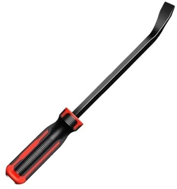 Barra de palanca pesada 8-12-18 pulgadas, herramienta reparación automóviles for eliminación neumáticos, 30 °, servicio curvado, tapa golpe, cincel, extractor clavos, 1 ud(12 inch)