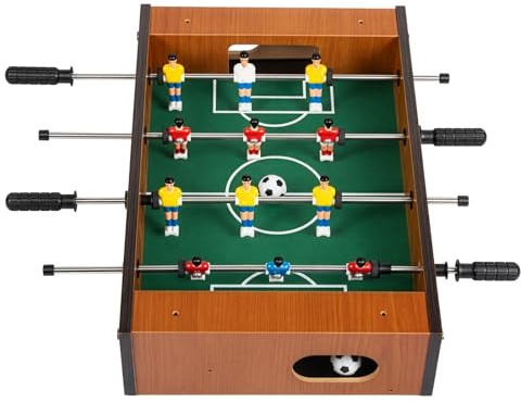 ARATERVIO Mini Tischfußball Tisch 16 Zoll Table Football Game, Holz Tischkicker mit Scoreboard, tragbares Tischfußball Spiel Set für Kinder & Erwachsene, Indoor & Outdoor Arcade Spiel