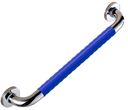 VELMA - HB3201B - Stabiler Stützgriff - Haltegriff - Wannengriff - Extrem rutschfest und sicherer Halt durch den hochwertigen antibakteriellen Kunststoff - Edelstahl - 100 % rostfrei - Premium-Qualität !