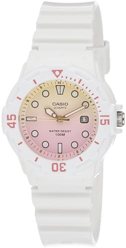 CASIO Analogico LRW-200H-4E2VDR, Casio Women's Sports Water Resistance Date Rubber Band Watch Lrw-200h-4e2vdr, striscia