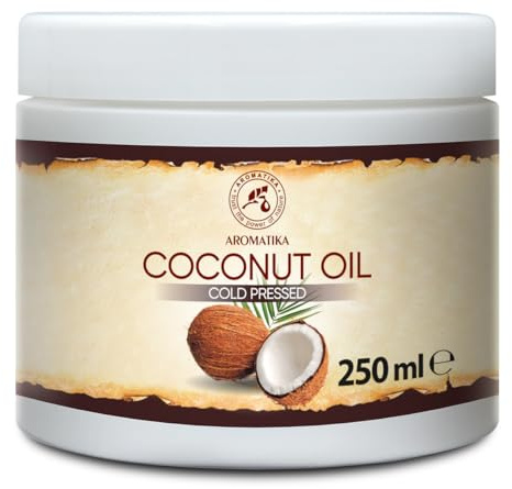 Kokosöl 250ml - Cocos Nucifera - Indonesien - Kaltgepresst - Rein & Natürlich - Kokosnussöl - Unraffiniert - Körperbutter - Pflege für Gesicht - Haar - Körper - Coconut Oil