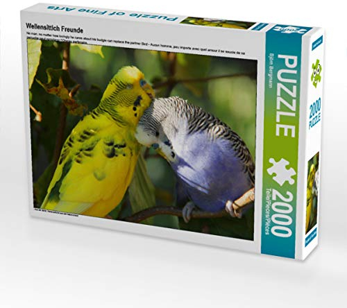 CALVENDO Puzzle Wellensittich Freunde 2000 Teile Lege-Größe 90 x 67 cm Foto-Puzzle Bild von Björn Bergmann