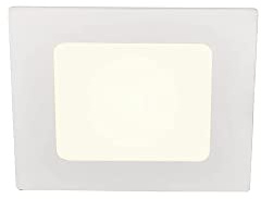 SLV Deckeneinbauleuchte SENSER 12 DL/LED Spot, Fluter, Deckenstrahler, Deckenleuchte, Einbau-Leuchte, Innen-Beleuchtung / 4000K 6W 440lm weiß Aluminium