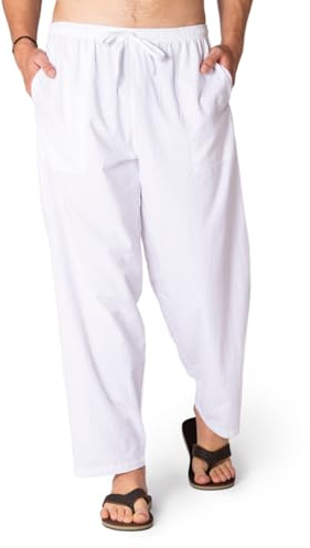 PANASIAM 'K' - Trousers in White, XXL
