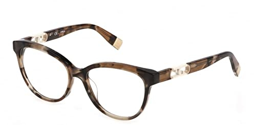 Furla Unisex VFU634 Sunglasses, 0710 Avana Marron Lucida, 66