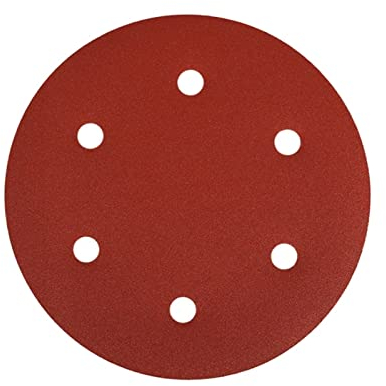 WILLWA 30 pièces Papier abrasif 225mm 6 Trous Papier abrasif 100-320grit électrique polisseuse Murale Polissage cloison sèche Ponceuse Crochet et Boucle (Size : 150 Grit 30pcs)