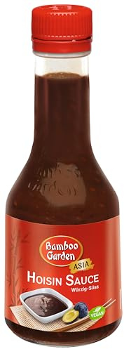 Bamboo Garden - Hoisin Sauce | 200 ml in der Glasflasche | Süß-würzige Würzsauce zum Marinieren | Auch als Barbecue-Sauce für Gegrilltes
