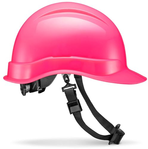 ACERPAL Schutzhelm mit 6-Punkt-Aufhängung, nicht belüftet, rosa, einfarbig