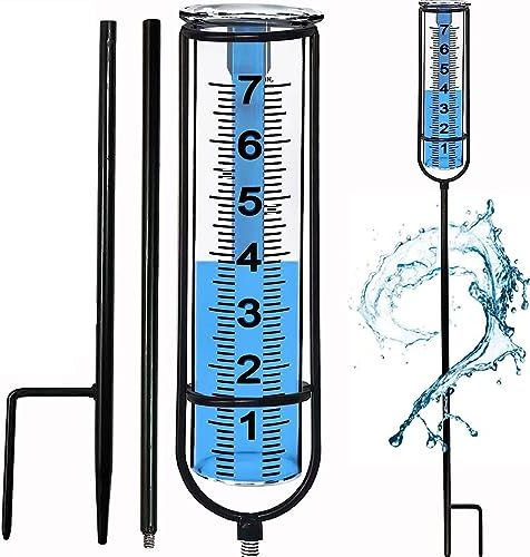 Feliciay Regenmesser für den Außenbereich,Garten Plastik Niederschlagsmesser,für Rasen, Hof und Garten Dekoration, wetterbeständig Anti Kälte und Anti Riss,Anti Deformation(Anzug)