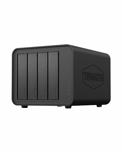 TERRAMASTER D4-320 - Alloggiamento esterno per hard disk - 4 porte USB 3.2 Gen2 10 Gbps Type-C USB Memory Hot Swappable Plug and Play (Diskless)