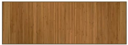 vidaXL Teppich Rechteckig Braun 70x200 cm Bambus