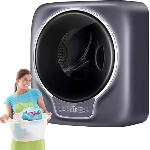 DPQYJPP Machine à Laver Et Séchage,Machine à Laver à Tambour Mural 3Kg,Linge Compact à Chargement Frontal,Machine à Laver Entièrement Automatique Et Essoreuse,pour Appartements Voyage