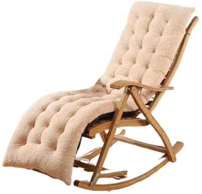 HONGYEMY Liegenauflage Weicher, bequemer Liegestuhl, Schaukelstuhl, Loungesessel, Couch, Sofa, Erkerfenster, Bürostuhl, Kissen, Heimdekoration Deckchair Auflage(Beige)