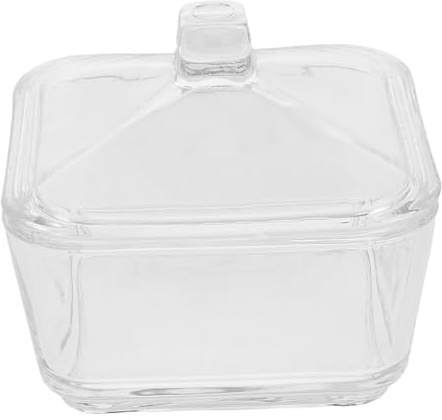 CLISPEED Bonbonnière Avec Couvercle Pour Thé Et Café Sucrier Décoratif Boîte à Sucre Transparente Récipient à Bonbons Facile à Utiliser