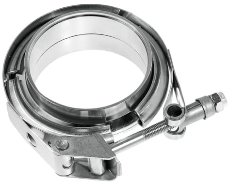 Acciaio inossidabile a forma di V Morsetto a V for scarico, flangia maschio femmina a sgancio rapido, acciaio inossidabile 304, 1,5-5 pollici(2inch)