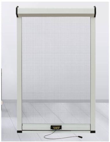 Roll-Up Fly Screens for Windows - Roller Blinds with Aluminum Alloy Frame, Mesh Mosquito Net Window Insect Screen, Removable Invisible Telescopic Push-Pull Type, Custom Window Fly Screens Roller