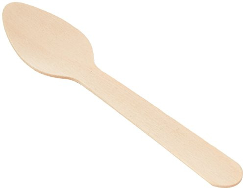 Stalwart CD905 Wooden Cutlery Teaspoon, 110 mm (Pack of 100)
