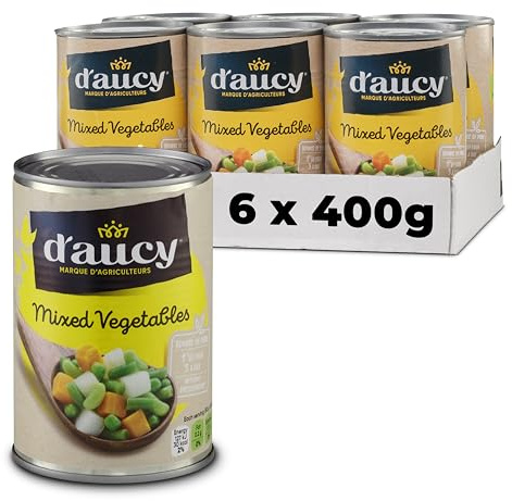 D'aucy Mixed Vegetables 400 g (Pack of 6)