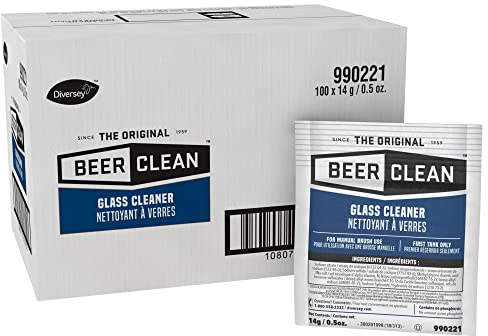 Diversey Beer Clean Glass Cleaner (0.5 Ounce, 100-Pack)