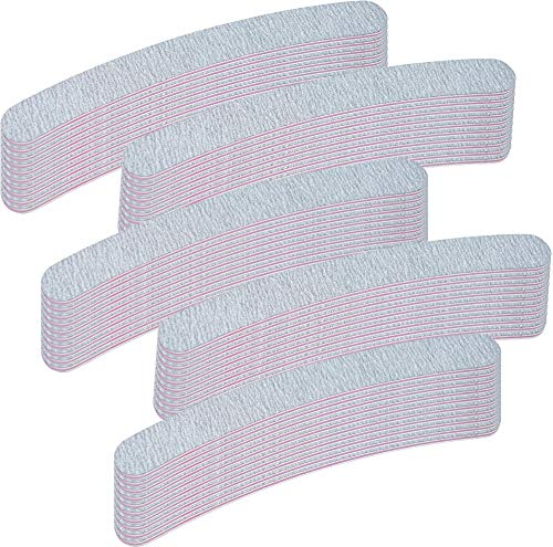 50 Stück Profi Zebrafeile Banana 180/240 - Nagelfeile ZEBRA Ergonomicfeile - made in Germany