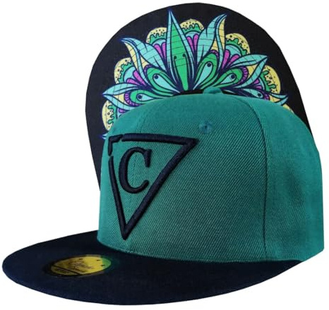 Capiche [99+ Modelli] Cappello Snapback Verde Scuro, Flusso Verde, Flatcap Uomini, Fullcap Unisex, Berretto Baseball e Nero, Design Floreale, Naturale, Primaverile