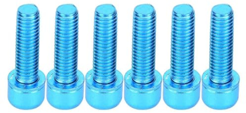 Alomejor 6 Stücke M5x25mm Innensechskantschrauben Titanium Legierung Fahrrad Flaschenhalterung Schraube Fahrrad Zubehör