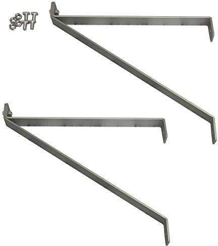 Selections Aluminium Greenhouse Shelving Brackets Supports Struts (27cm) - Pack of 2