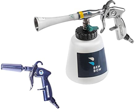BenBow Pistolet de Nettoyage à air comprimé Classic et Pistolet de soufflage avec buse Venturi – Solution Parfaite pour Un Nettoyage en Profondeur des Voitures et Un séchage Rapide